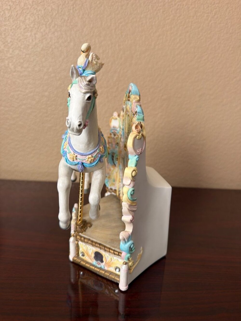 1998 Willitts Ann Dezendorf Carousel Memories Swan Jumper Music Box LE Tested - Picture 7 of 17